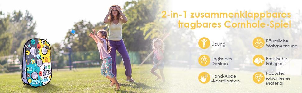 1 Stück Outdoor Spiele für Kinder Wurfspiele für Draußen Wurfspiel Kinder Ball Spiele für Draußen Gartenspiele Garten Spielzeug Dartscheibe