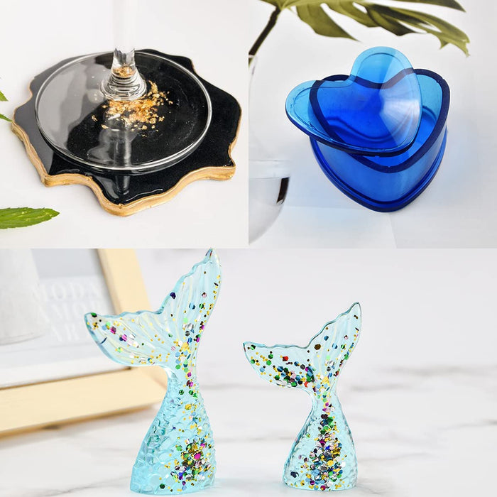 Epoxidharz 800ml/850g Glasklar Epoxidharz für Guss und Beschichtung, Transparentes 1: 1 Verhältnis für Holz, Schmuckherstellung, Malerei, Handwerk