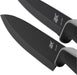 Messerset 2-teilig TOUCH schwarz 2 Messer Küchenmesser mit Schutzhülle antihaftbeschichtet Kochmesser Allzweckmesser