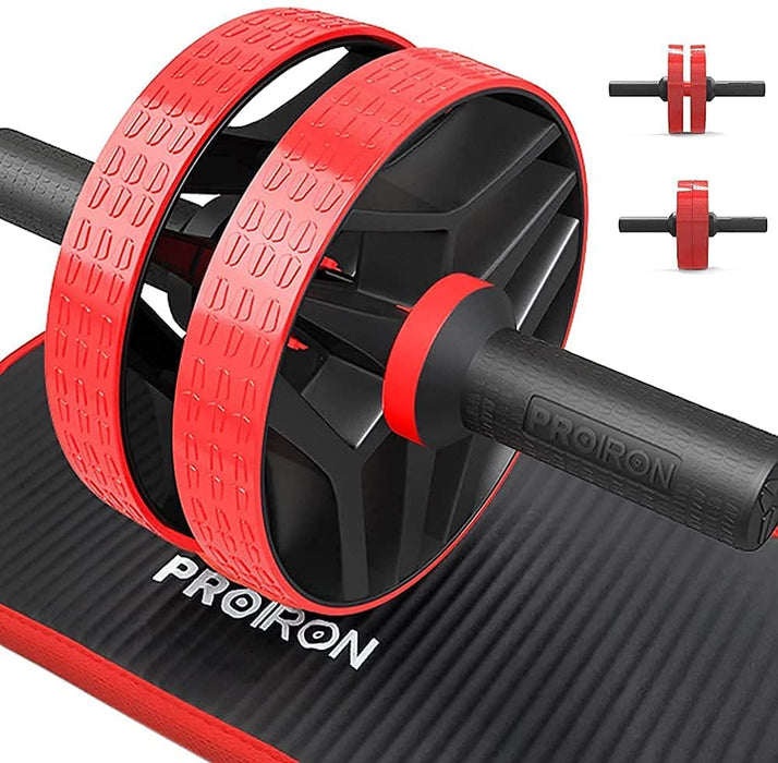 Bauchroller, Bauchtrainer ab Roller, Bauchmuskeltrainer ab Wheel Set mit Kniematte, Bauchmuskeltraining Kits für Männer und Frauen, Abdominal Roller