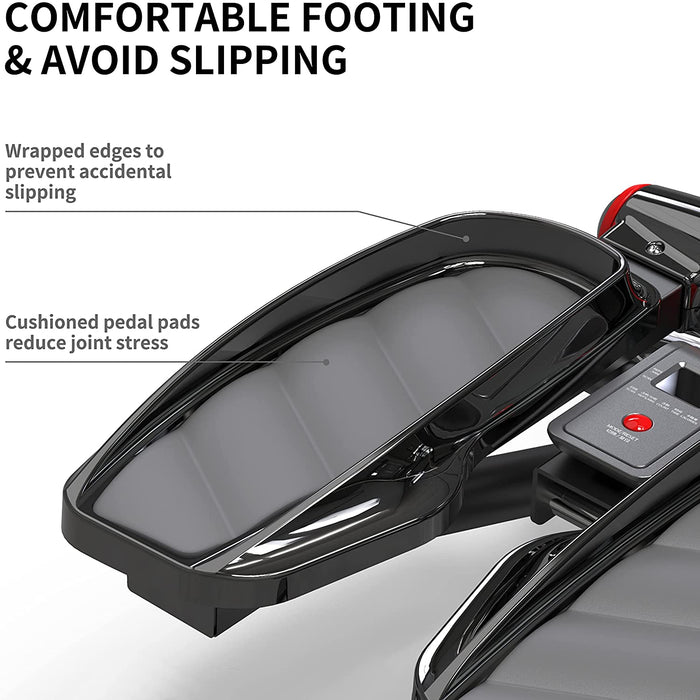 Stepper für Zuhause, Up-Down-Stepper mit Display für Bein- und Po-Training, Größeres Pedal Stepper Nutzergewicht bis 120kg