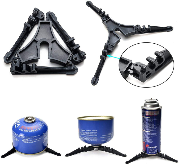 Camping Geschirr Set 9-teiliges Outdoor Kochgeschirr Aluminium Camping Töpfe Becher Faltbare Besteck Mini Campingkocher für Outdoor Picknick Wandern