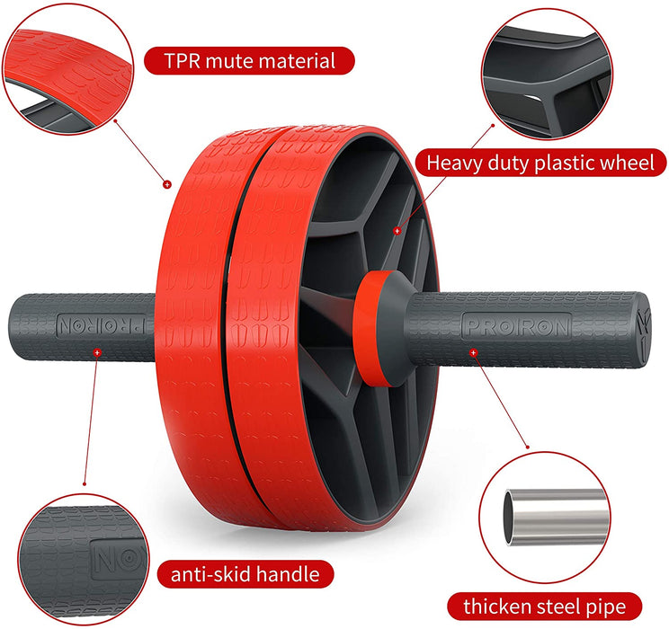 Bauchroller, Bauchtrainer ab Roller, Bauchmuskeltrainer ab Wheel Set mit Kniematte, Bauchmuskeltraining Kits für Männer und Frauen, Abdominal Roller