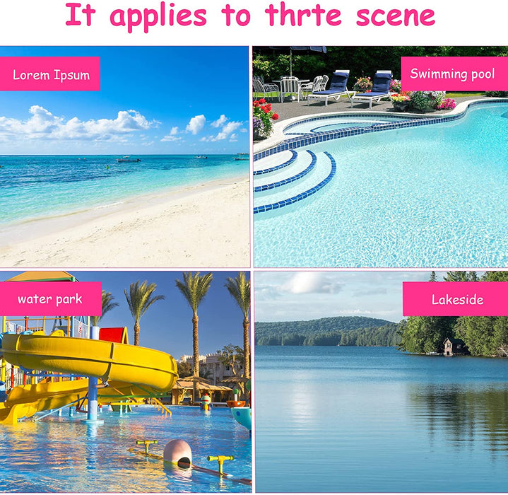 Sinwind Aufblasbares Schwimmbett, Wasser-Hängematte 4-in-1Loungesessel Pool Lounge luftmatratze Pool aufblasbare hängematte Pool aufblasbare hängematte für Erwachsene und Kinder (pink)