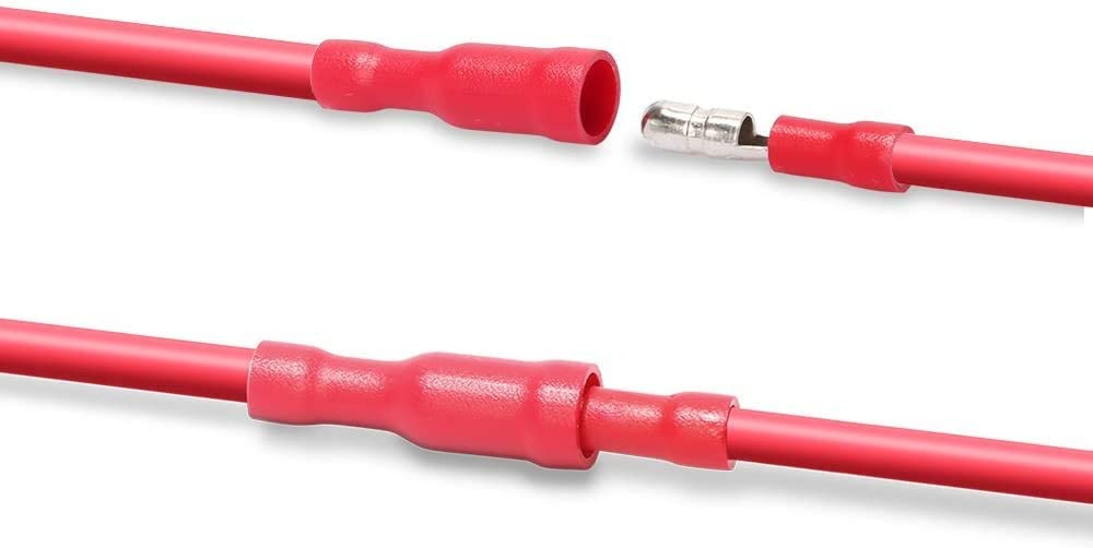 Crimpzange Kabelschuhe Set,27 Arten von Flachstecker AWG22-10(0,5-6 qmm) Kabelschuh Sortiment Kabelschuhzange mit 800 Stück Aderendhülsen Set