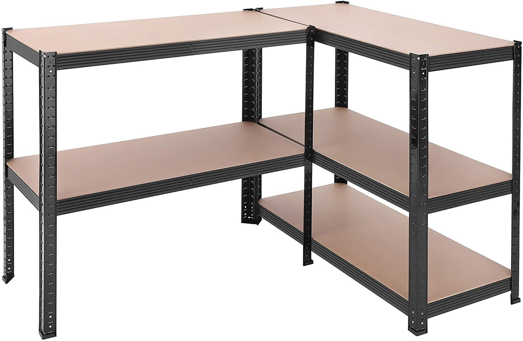 Lagerregale, Schwerlastregale, 2er Set, Kellerregale, 180 x 90 x 40 cm, bis 875 kg belastbar, Regale, Steckregale, verstärktes Stahlgestell