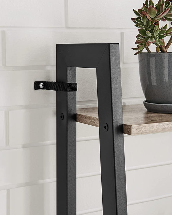 Standregal, Bücherregal mit 5 Ablagen, mit Metallgestell, einfache Montage, für Wohnzimmer, Schlafzimmer, Küche, 56 x 34 x 172 cm (L x B x H)