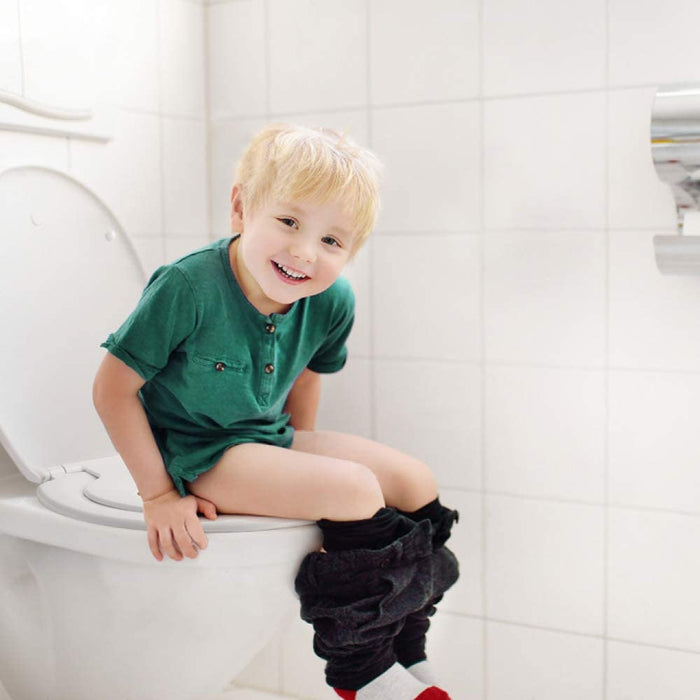WC Sitz Family, Himimi Familien Toilettendeckel mit Magnetisch zu Befestigenden Kindersitz, Absenkautomatik, Verstellbares Scharnier, Quick-Release