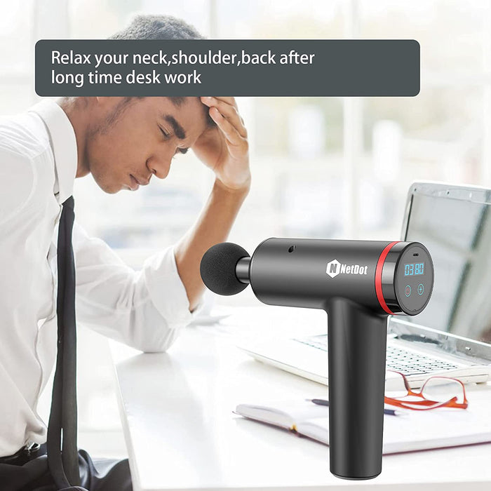 Massagepistole, Muskel Massagepistole für Sportler, Schlagzeug Massagegerät gegen Muskelkater und Schmerzlinderung