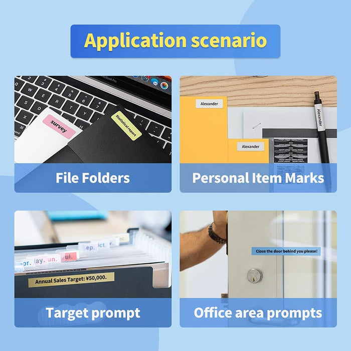 Bluetooth Etikettendrucker Tragbarer Bluetooth Thermoetikettierer Label Drucker Aufkleber Etikettendrucker, Für Zuhause, Schule，Büro, Supermarkt