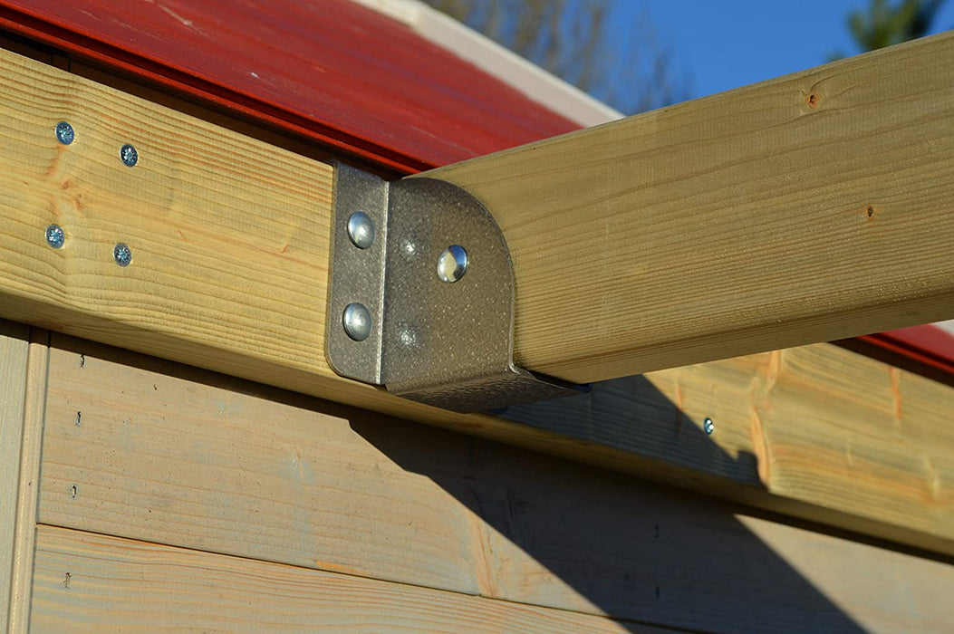 Spielhaus Garten Holz | Spielhaus Kinder Holz | Spielturm mit Rutsche und Baby Schaukel | Klettergerüst Outdoor Spielplatz für Garten