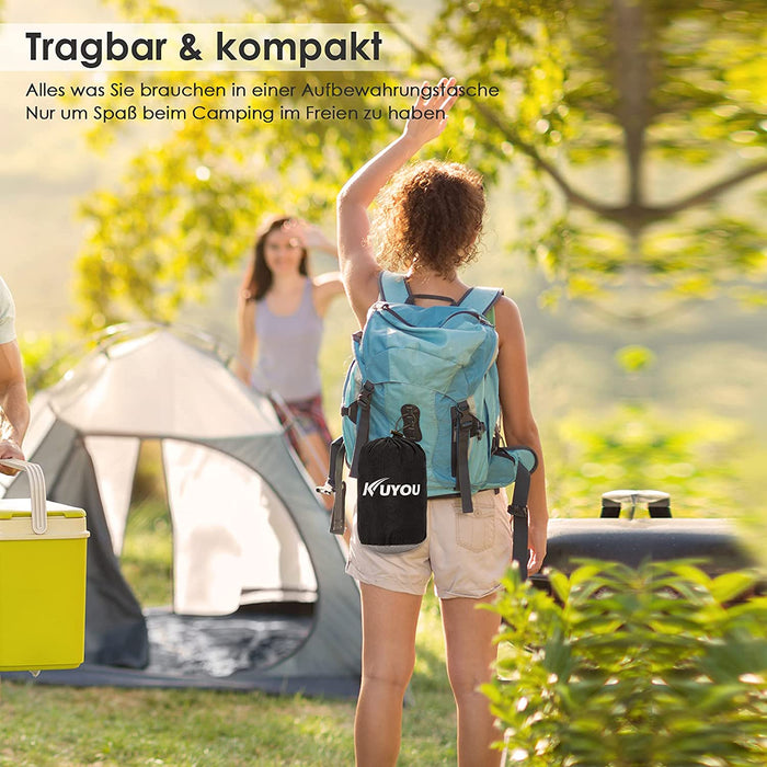 Hängematte Outdoor Ultraleicht mit Seilabdeckungen,300kg Tragkraft Hammock (300x200 cm),Atmungsaktiver, Schnell Trocknender Nylon Fallschirm