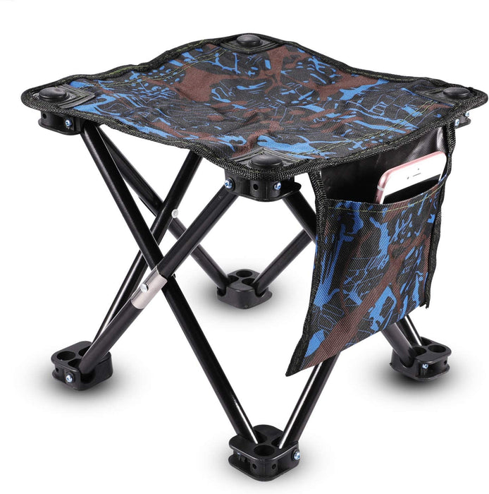 Klein Klappbarer Camping Stuhl Hocker Tragbarer Outdoor Fauler Stool Kompakter Faltbar Strandstuhl Rucksackreisen Wandern Camping Strand Reisen Garten