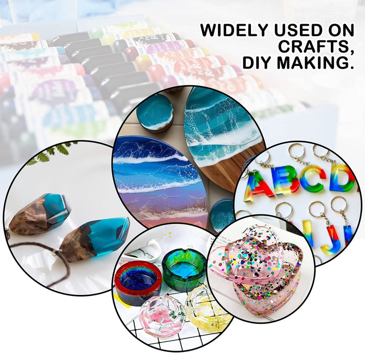 Epoxidharz Farbe, UV resin Farbe 20 Farben Flüssiger transparenter Harz Farbstoff für DIY Schmuckherstellung - Konzentriertes Kunstharz Farbe Pigment