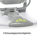 Zusammenklappbare & tragbare Babyschaukel, 5 Schaukelgeschwindigkeiten, 8 Melodien, 3 Naturgeräusche, Lautstärkeregulierung